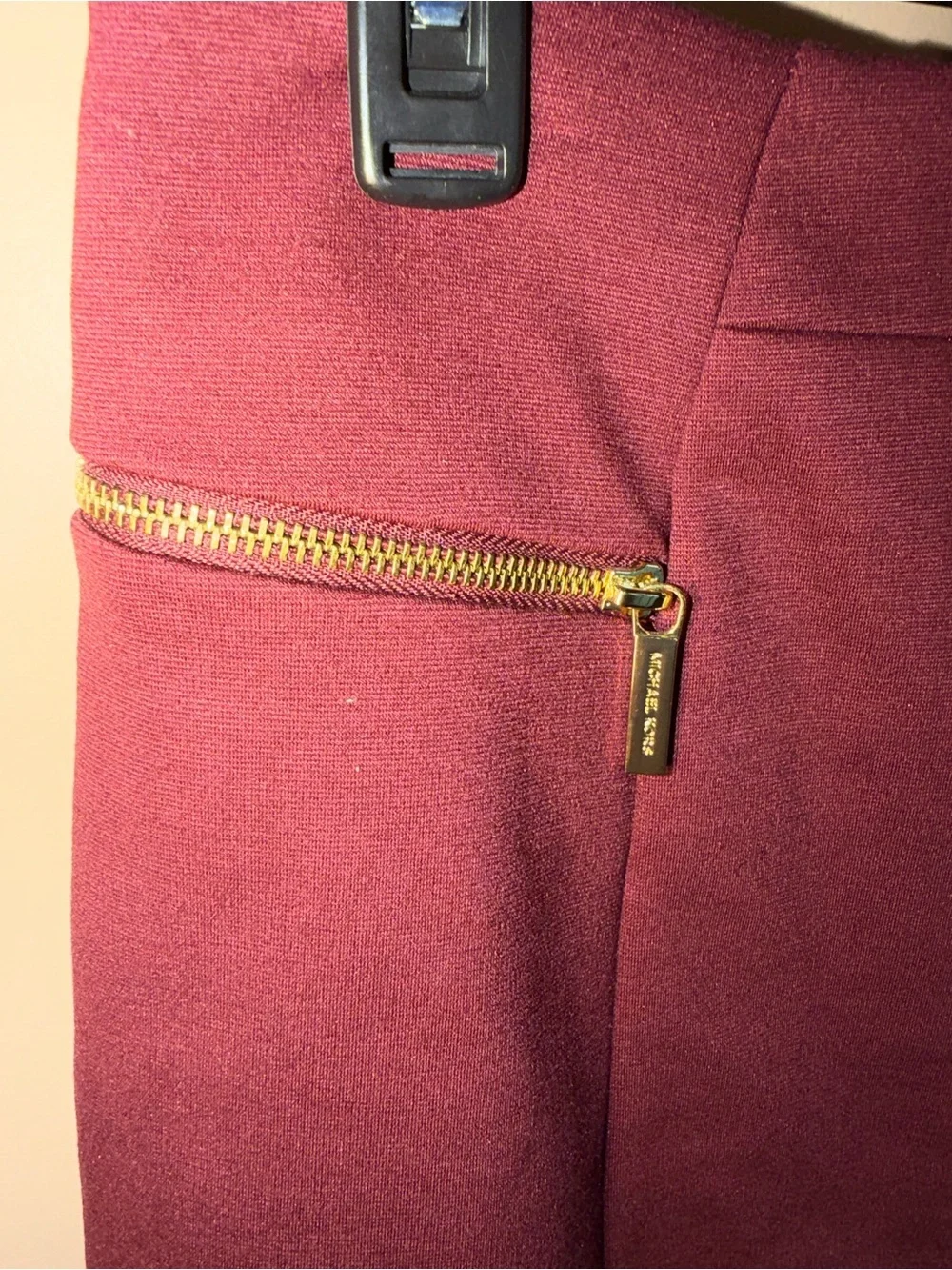 NWT Michael Kors Women’s Ponte Knit Pencil Maroon Skirt
